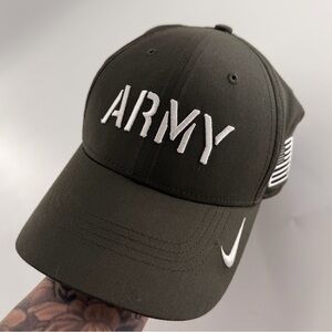 Nike Legacy 91 Army Timberwolves Green Baseball Cap Embroidered American Flag